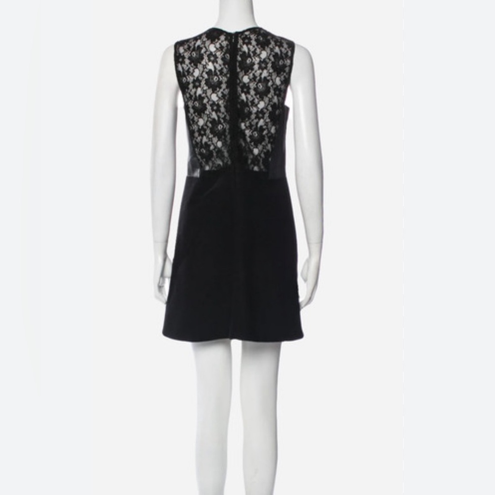 Maje Lamb Leather and Wool dress